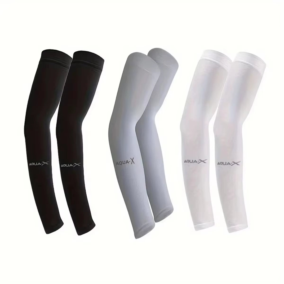 3Pcs Ice Sleeves Men'S Sun Protection Sleeves Women'S Summer Sun Protection Sleeves Ice Silk Sleeves Outdoor Cycling Gloves Arm